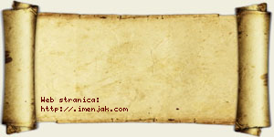 Jovana Abramović vizit kartica